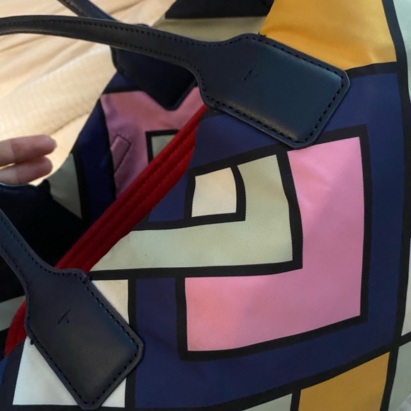 COPY - Tory Burch Ella printed tote  multicolor leather /nylon materials - Picture 9 of 16